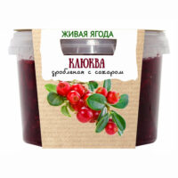 Клюква Егорьевские традиции дробленая с сахаром 300 г 1 шт