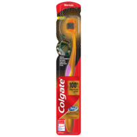 Щетка зубная Colgate 360 золотая с древесным углем мягкая 1 шт