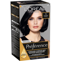 Стойкая краска для волос L'Oreal Paris Preference, оттенок 1.0, Неаполь 1 шт
