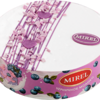 Торт MIREL Черничное молоко, 750г 1 шт