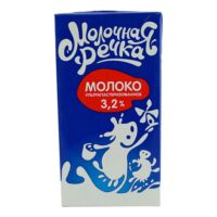 Молоко Молочная Речка 3,2% ультрапастеризованное 973 мл 1 шт