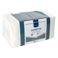 Салфетки H-Line трехслойные белые 24х24 см 1 шт