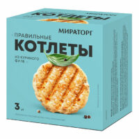 Котлеты из куриного филе РЕФТИНСКАЯ Правильные, 450г 1 шт