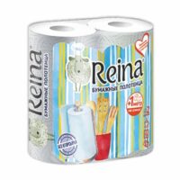 Бумажные полотенца Reina 2шт, упак 1 шт