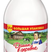Молоко 3.5-4.5% пастеризованное Деревенское Отборное Домик в деревне п/бут 1.4л 1 шт