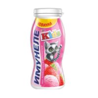Напиток Кисломолочный Имунеле Kids клубничное мороженное 1.5% 1 шт