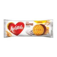 Печенье затяжное Любятово Мария в шоколадной глазури 138 г 1 шт