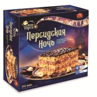 Торт Черемушки Персидская Ночь песочный в шоколадной глазури 1 шт