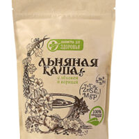 Каша Лакомства для здоровья льняная с яблоком и корицей 1 шт