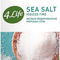 Соль морская 4Life йодированная мелкая 500 г 1 шт