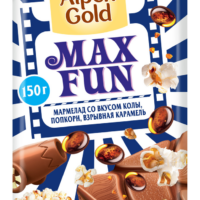 Шоколад Alpen Gold Max Fun молочный мармелад-кола-попкорн-карамель 150 г 1 шт
