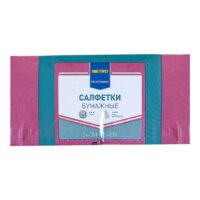 Салфетки H-Line трехслойные бордо 24х24 см 1 шт