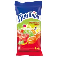 Леденцы Бон Пари Фруктовое ассорти 1 кг 1 шт