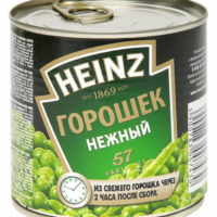 Горошек зеленый нежный Heinz, 400г 1 шт