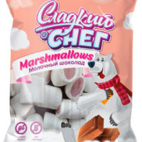 Маршмеллоу СЛАДКИЙ СНЕГ со вкусом молочного шоколада неглазированные 1 шт