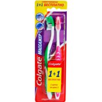 Зубная щетка Colgate Массажер средняя жесткость 1 + 1 бесплатно 1 шт