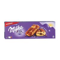 Пирожное Milka Soft & Choc бисквитное с шоколадной начинкой и кусочками молочного шоколада, 175 г 1 шт