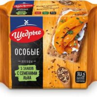 Хлебцы 5 злаков Щедрые с семенами льна 1 шт