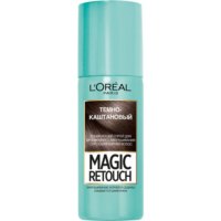 Тонирующий спрей для мгновенного закрашивания отросших корней L'Oreal Paris Magic Retouch, оттенок Темно-каштановый, 75 мл 1 шт