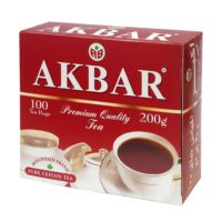 Чай черный Akbar Красно-белая серия в пакетиках 2 г х 100 шт 1 шт