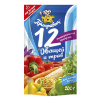 Приправа Приправыч Универсальная 12 овощей и трав 200 г 1 шт