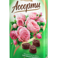 Конфеты ассорти Букеты из темного шоколада 300г 1 шт