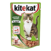 Влажный корм для кошек Kitekat с кроликом в соусе 85 г 1 шт