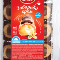 Пирожное MIREL с заварным кремом, 250г 1 шт