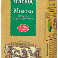 Молоко 3,2% ультрапастеризованное 950 мл Село Зеленое питьевое 1 шт