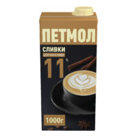 Сливки Петмол ультрапастеризованные 11% 1 л 1 шт