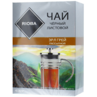 RIOBA Чай черный листовой Эрл Грей, 400г 1 шт