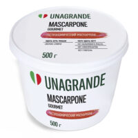 Сыр мягкий Unagrande 80% Маскарпоне 500 г 1 шт