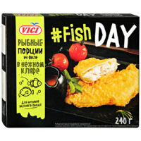 Рыбные порции Vici из филе в нежном кляре Fish Day, 240г 1 шт