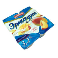 Йогуртный продукт Эрмигурт персик-манго 3.2% 100г БЗМЖ 1 шт