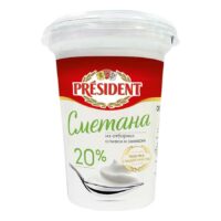 Сметана President 20% 350 г 1 шт