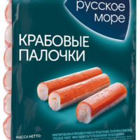 Крабовые палочки РУССКОЕ МОРЕ охлажденные, 200г 1 шт