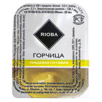 Горчица Rioba в пакетиках 18 г х 25 шт 1 шт
