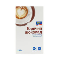 Горячий шоколад Aro растворимый какао-напиток в пакетиках 10х25 г 1 шт