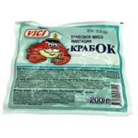 Крабовое мясо Крабок имитация из сурими охлажденное 200г 1 шт