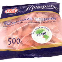 Креветки королевские варено-мороженые Vici 30/40 500г 1 шт