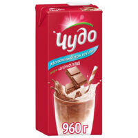 Коктейль молочный Чудо шоколадный 2%, 0.95л., БЗМЖ 1 шт