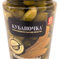 Огурцы Кубаночка маринованые стерилизованные 680г 1 шт