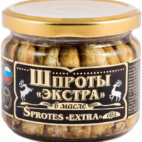 Шпроты консервы экстра в масле Вкусные консервы, 270г 1 шт