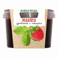 Малина Егорьевские традиции дробленая с сахаром 300 г 1 шт
