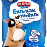 Молочные конфеты Ешь как пьёшь со вкусом пломбира, 50г. 1 шт