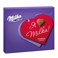 Конфеты из молочного шоколада с ореховой начинкой, 110г Milka Happy New year 1 шт