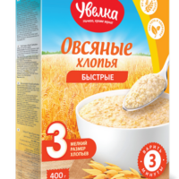 Хлопья Увелка Овсяные быстрые 400 г. 1 шт