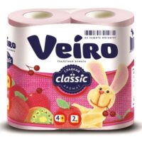 Бумага туалетная Veiro Classic 2 слоя 4 шт. 1 шт