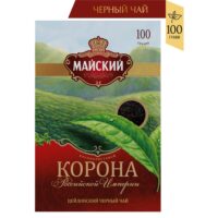 Чай МАЙСКИЙ Корона Российской Империи черный крупнолистовой, 100г 1 шт