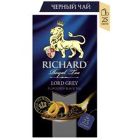 Чай Richard "Lord Grey" чёрный 25 сашет 1 шт